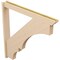 Ekena Millwork 5 1/2-in W x 48-in D x 48-in H Balboa Slat Rough Cedar Woodgrain TimberThane Outlooker, Primed Tan OUTUR055X48X48BOA24RCPR - alternate 3